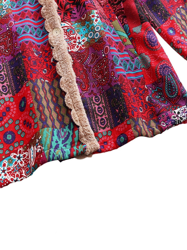 Women's Patchwork Jacket with Soft Lining for Winter