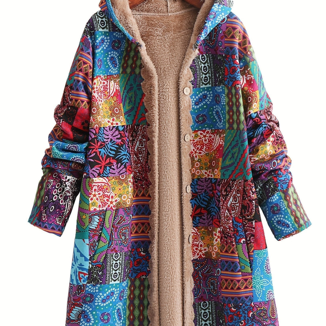 Women's Patchwork Jacket with Soft Lining for Winter
