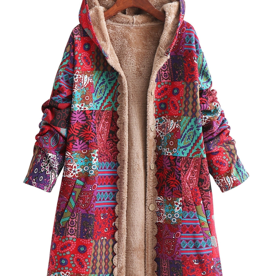 Women's Patchwork Jacket with Soft Lining for Winter