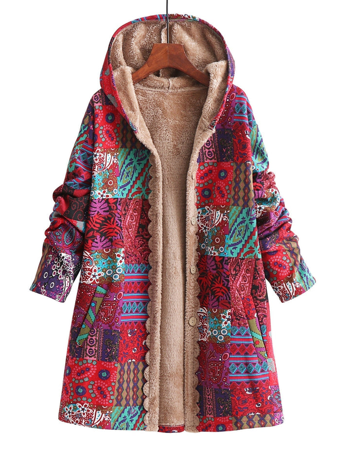 Women's Patchwork Jacket with Soft Lining for Winter