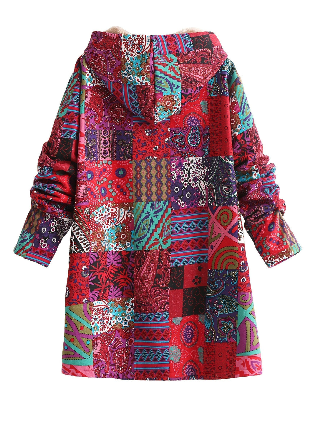 Women's Patchwork Jacket with Soft Lining for Winter