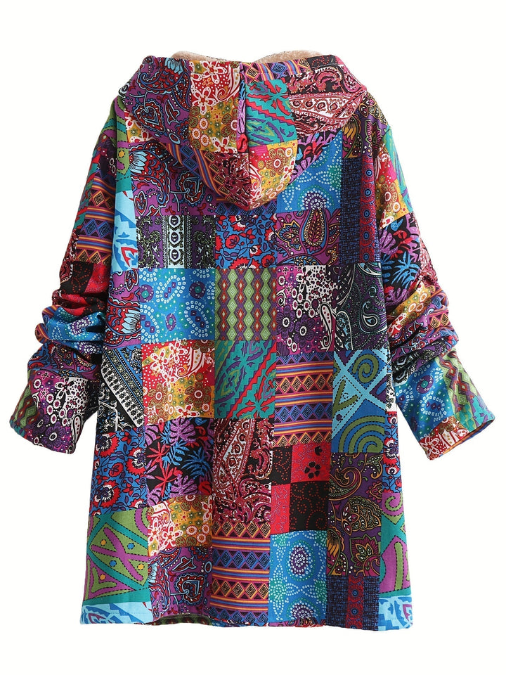 Women's Patchwork Jacket with Soft Lining for Winter
