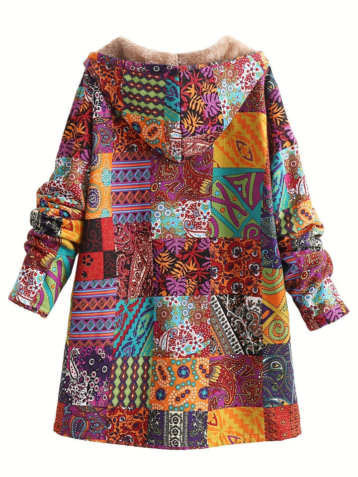 Women's Patchwork Jacket with Soft Lining for Winter