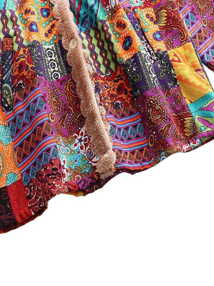 Women's Patchwork Jacket with Soft Lining for Winter