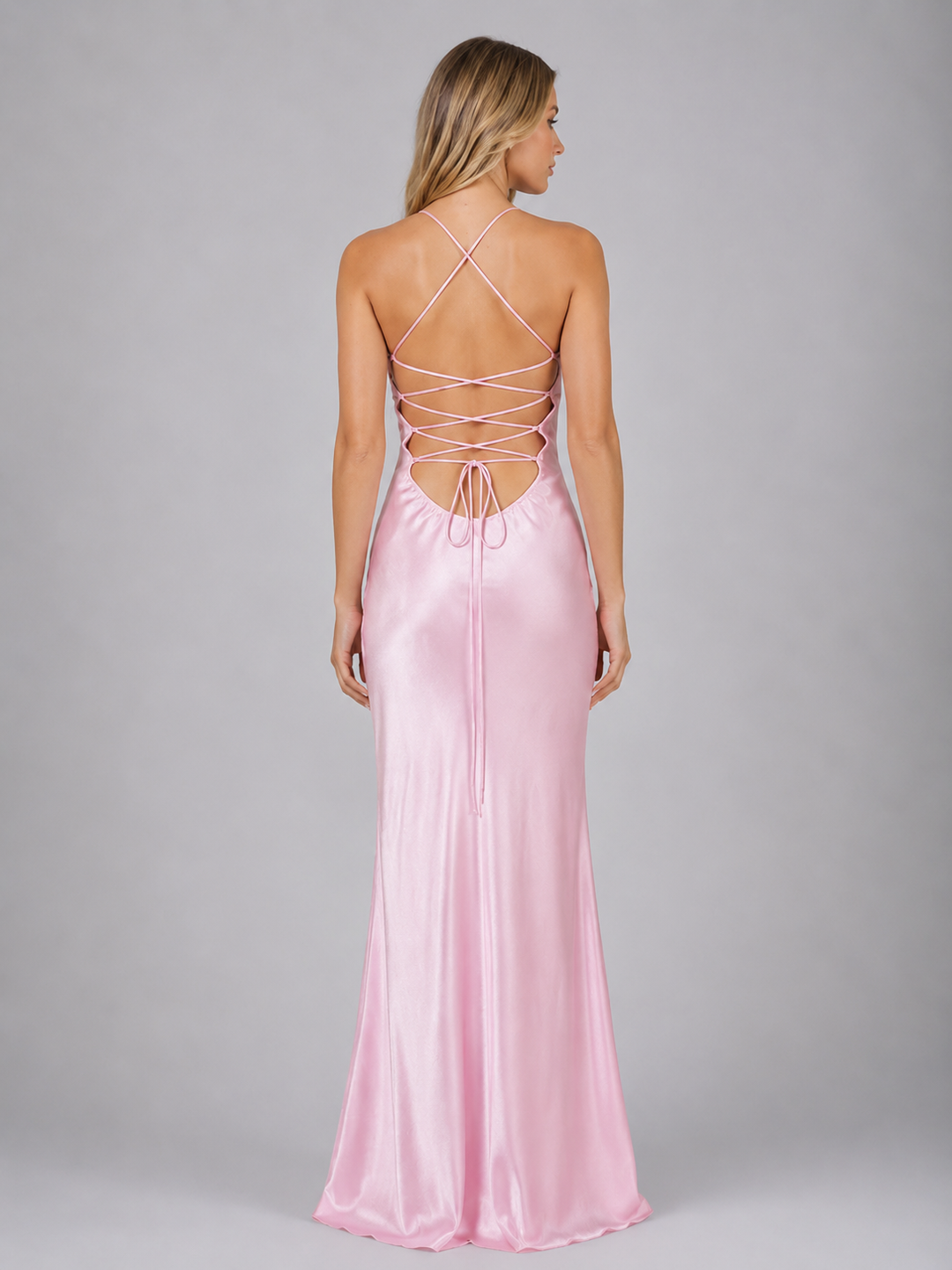 Women’s Pearl Beaded Maxi Dress with Halter