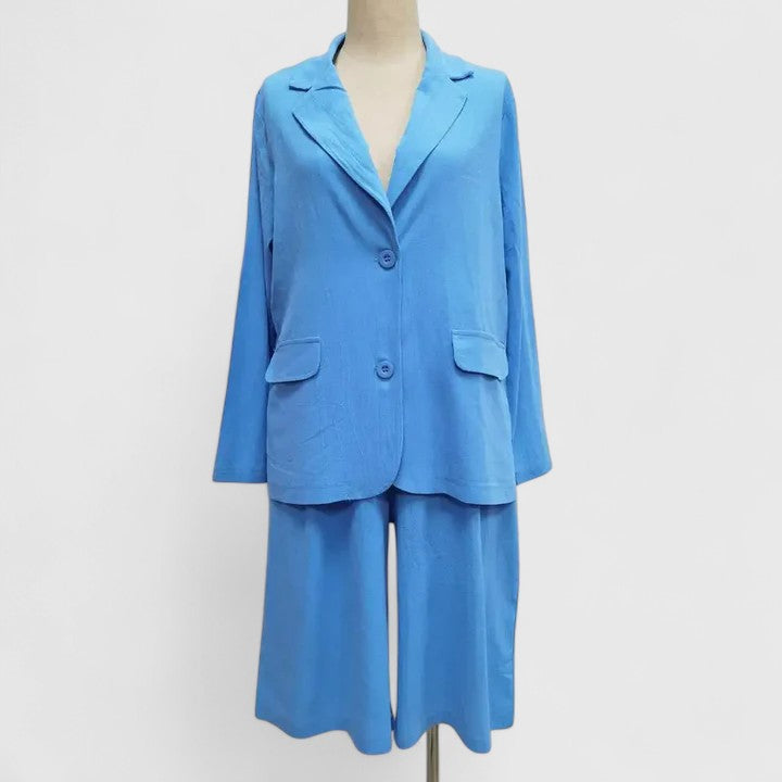 Women's Pink Two-Piece Suit with Blazer for Work and Events