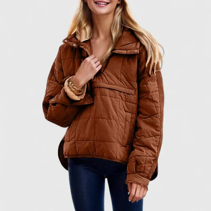 Women's Puffer Jacket with Hood for Everyday Comfort