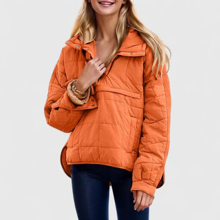 Women's Puffer Jacket with Hood for Everyday Comfort