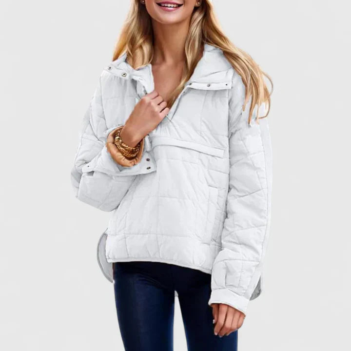 Women's Puffer Jacket with Hood for Everyday Comfort