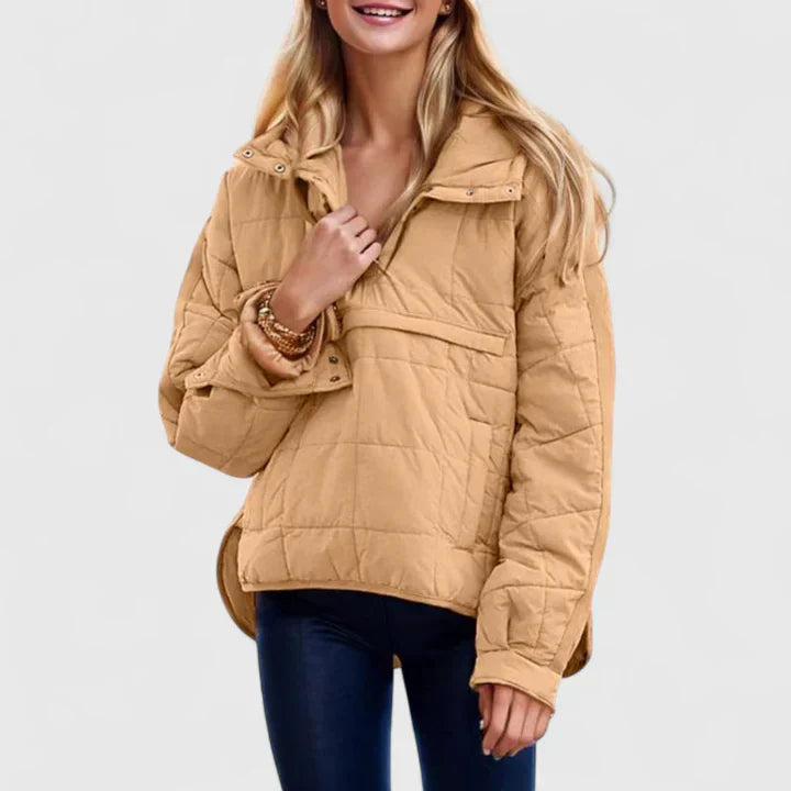 Women's Puffer Jacket with Hood for Everyday Comfort