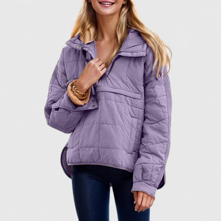 Women's Puffer Jacket with Hood for Everyday Comfort