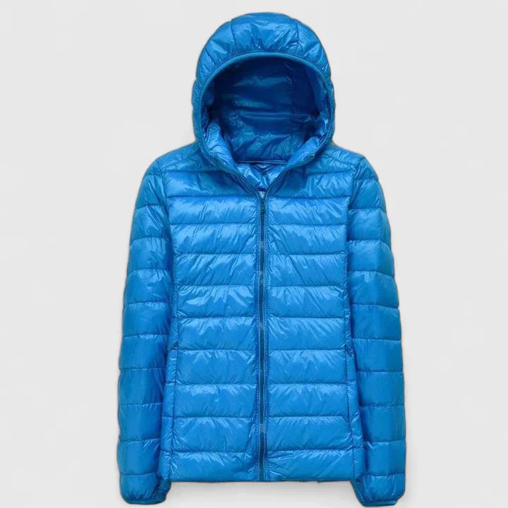 Women's Puffer Jacket with Stitching for City Living