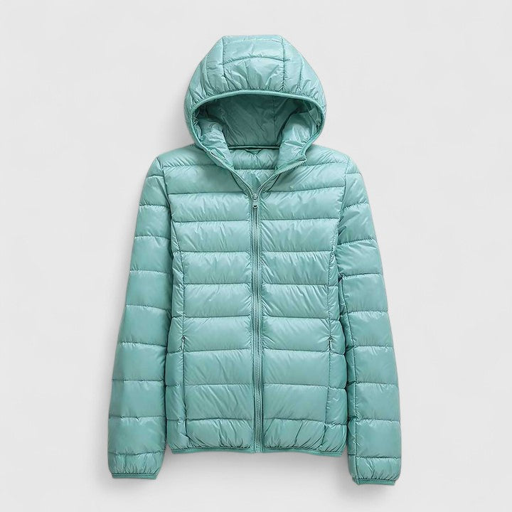 Women's Puffer Jacket with Stitching for City Living
