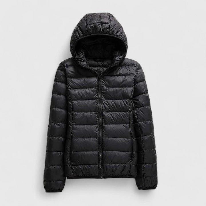 Women's Puffer Jacket with Stitching for City Living