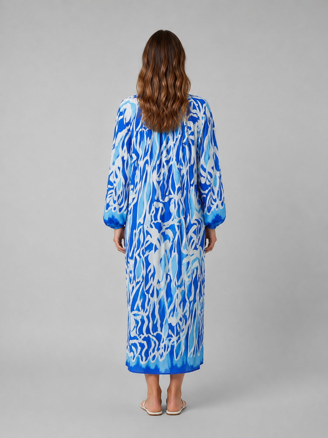 Women’s Relaxed Maxi Dress with Abstract Print