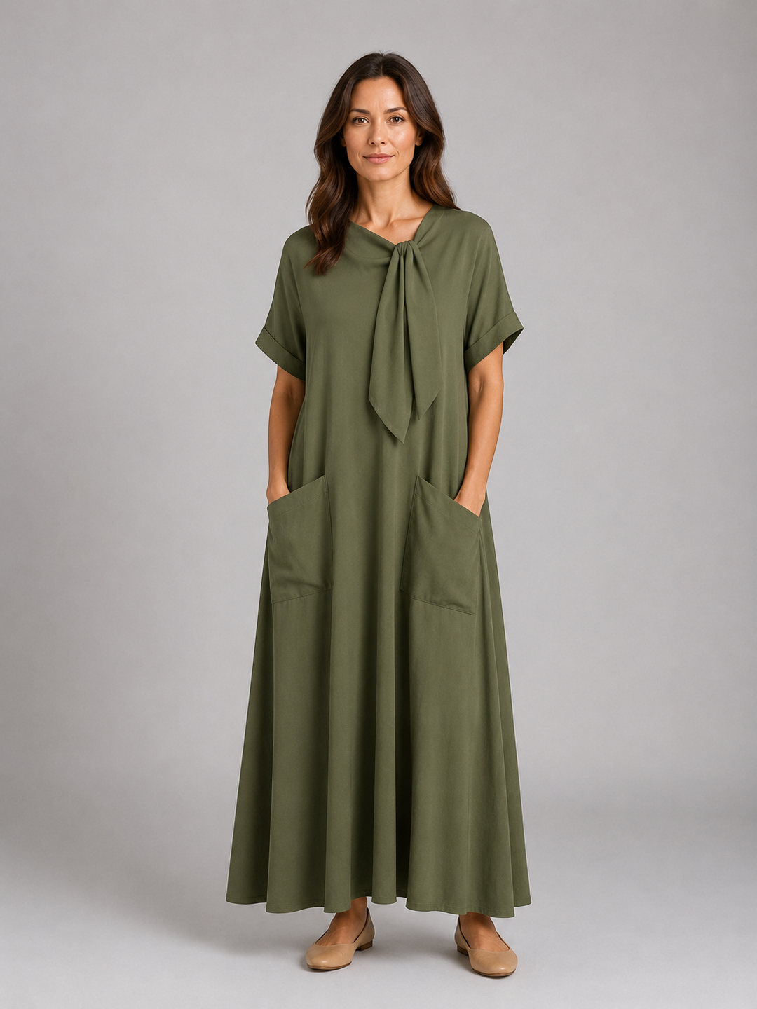Women’s Relaxed Maxi Dress with Pockets