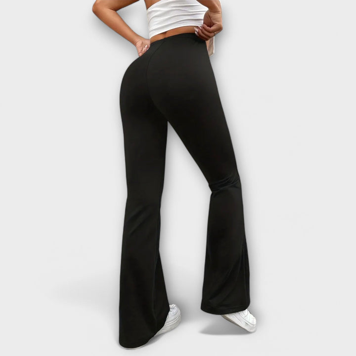 Women's Relaxed Trousers with Flared Leg for Everyday Wear