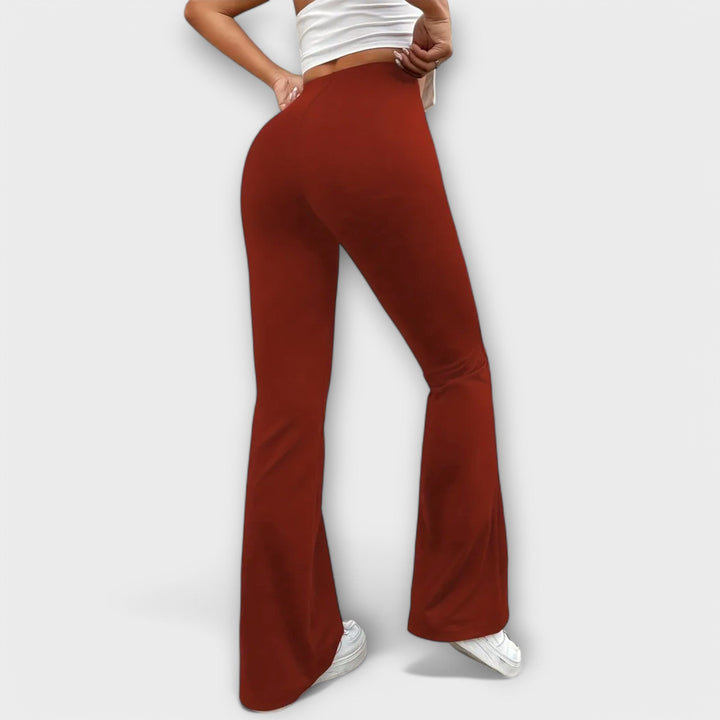 Women's Relaxed Trousers with Flared Leg for Everyday Wear
