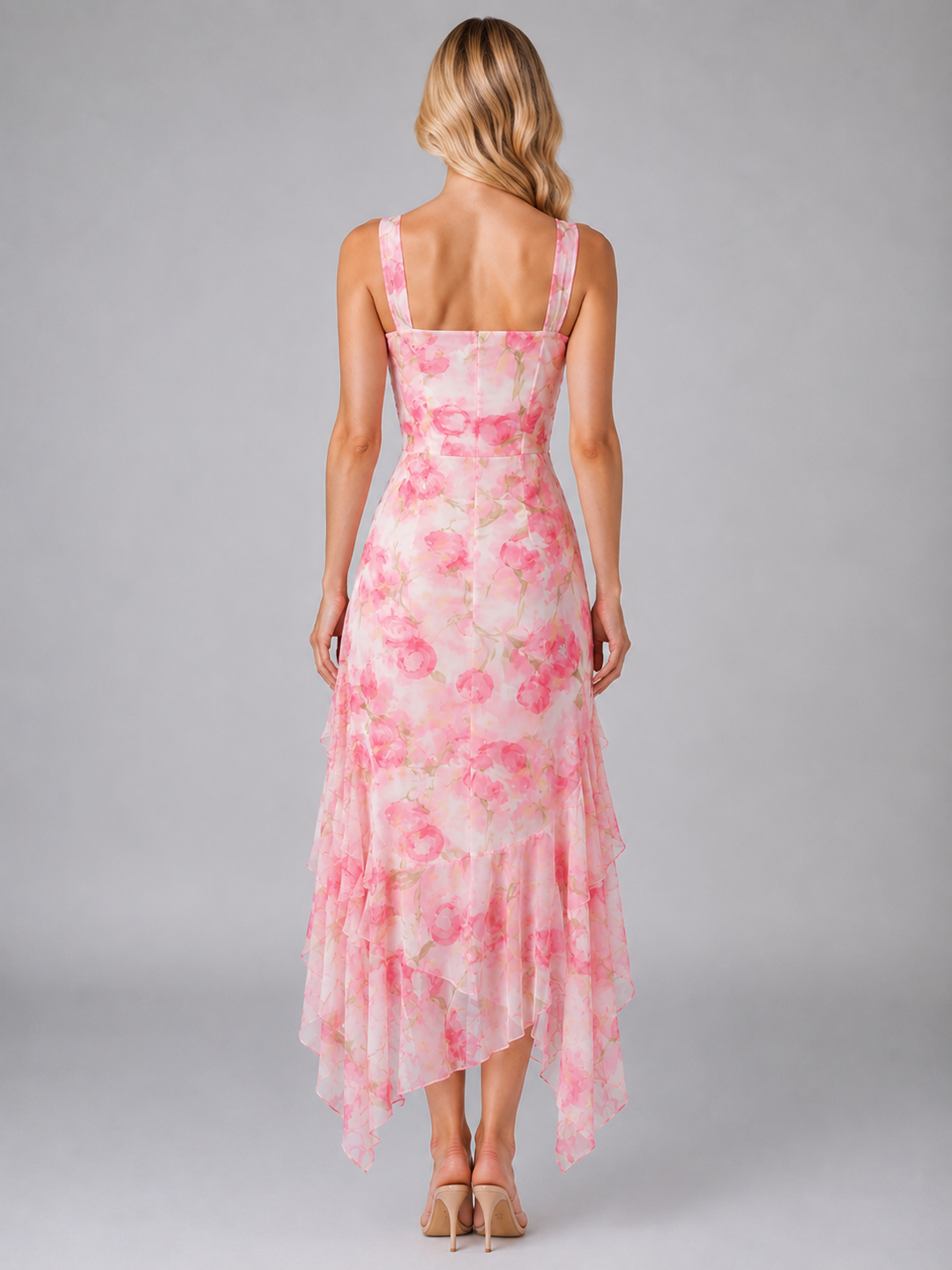 Women's Romantic Maxi Dress with Ruffles