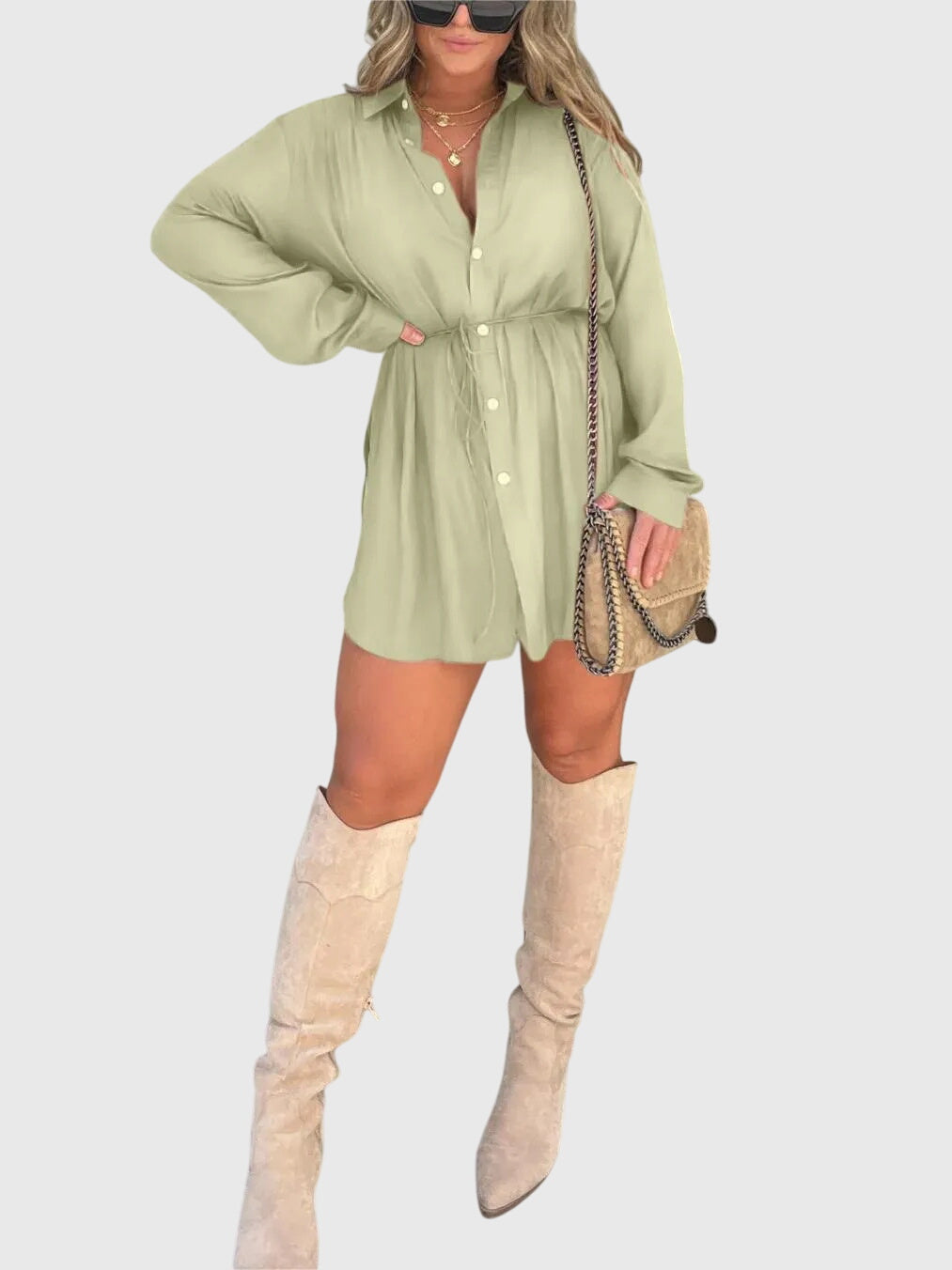 Women's Romper Dress with Built-In Shorts for Brunch