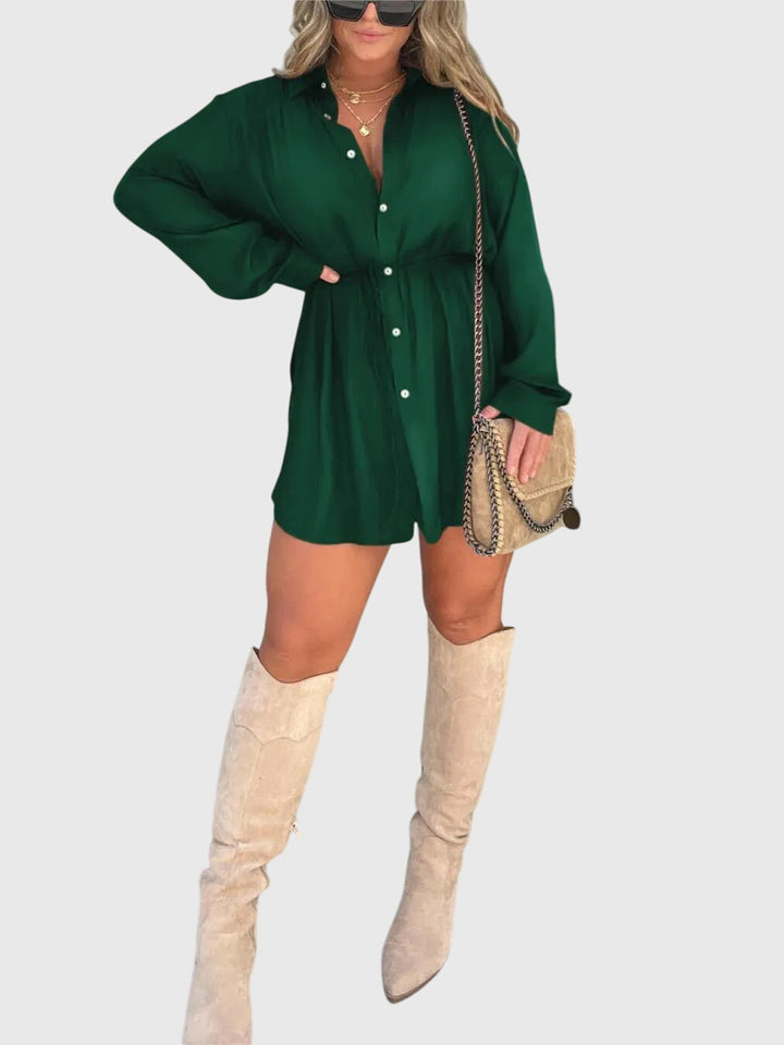 Women's Romper Dress with Built-In Shorts for Brunch