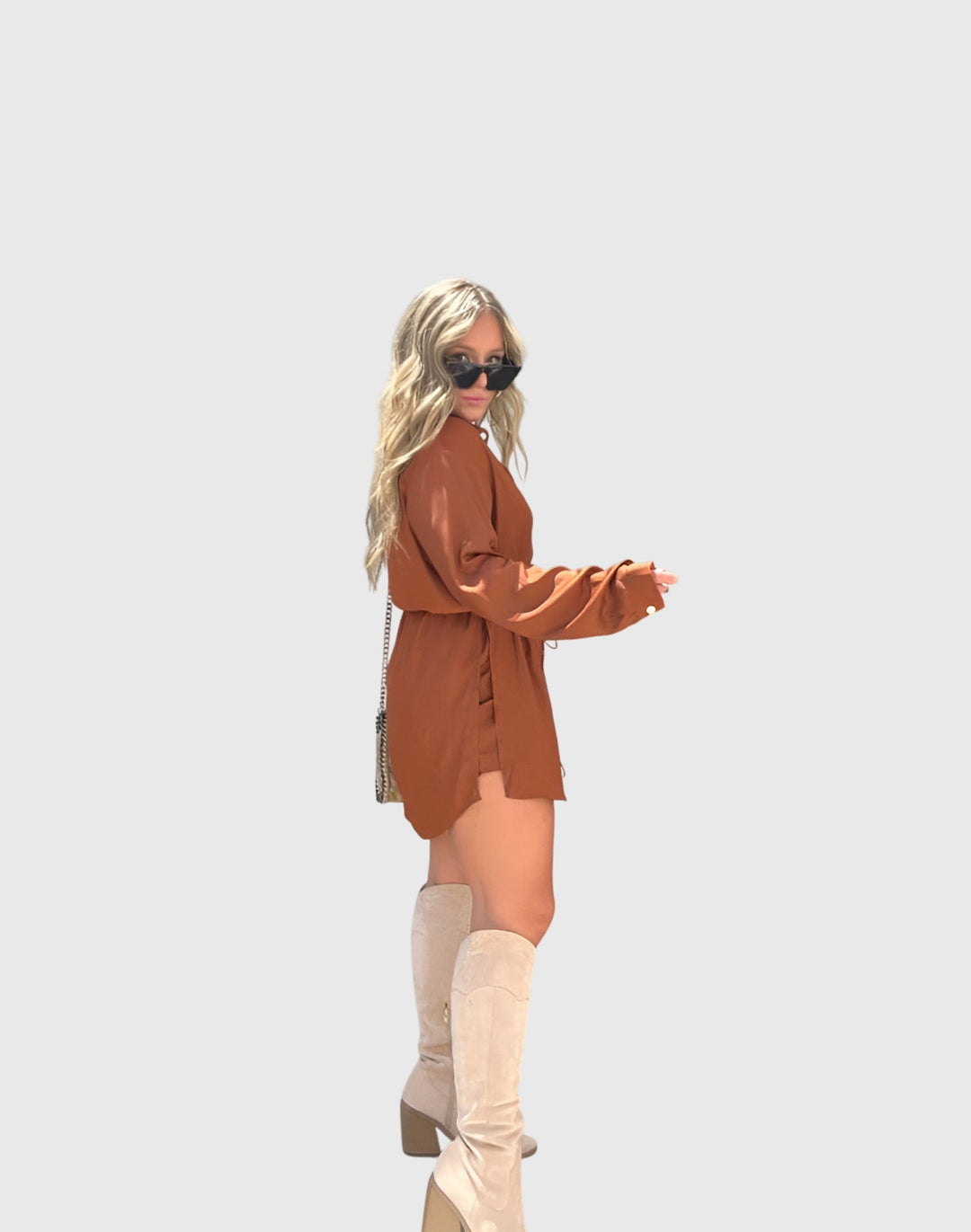 Women's Romper Dress with Built-In Shorts for Brunch