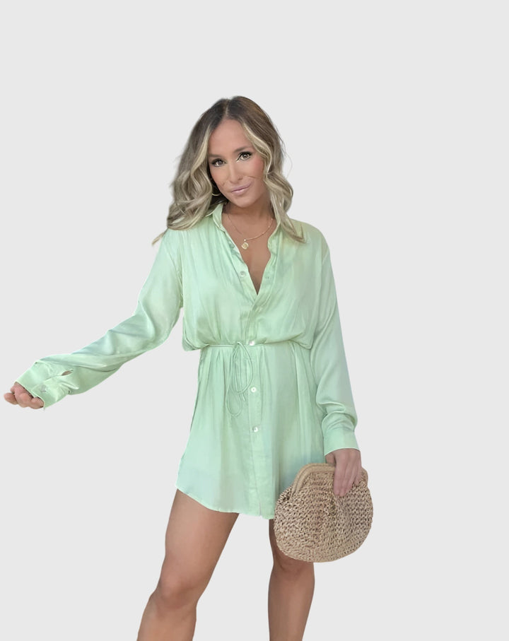 Women's Romper Dress with Built-In Shorts for Brunch