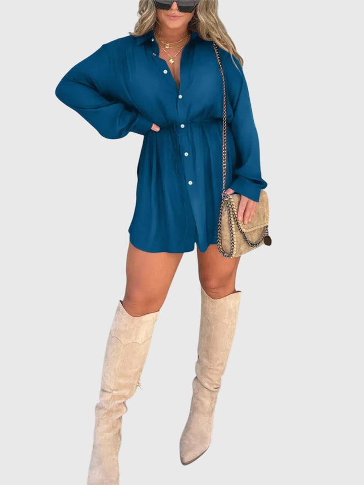 Women's Romper Dress with Built-In Shorts for Brunch