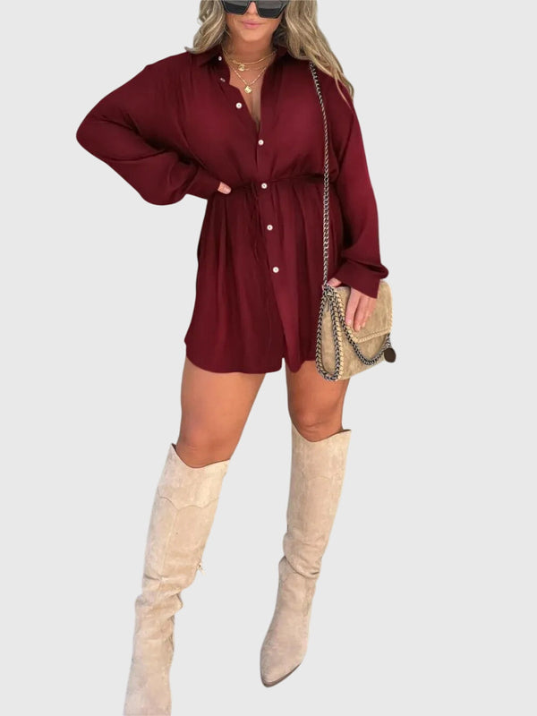 Women's Romper Dress with Built-In Shorts for Brunch