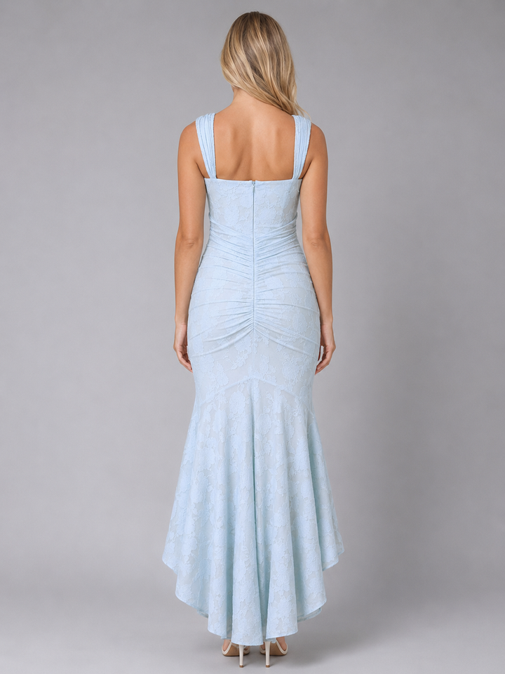 Women’s Ruched Midi Dress with Sculpted Fit
