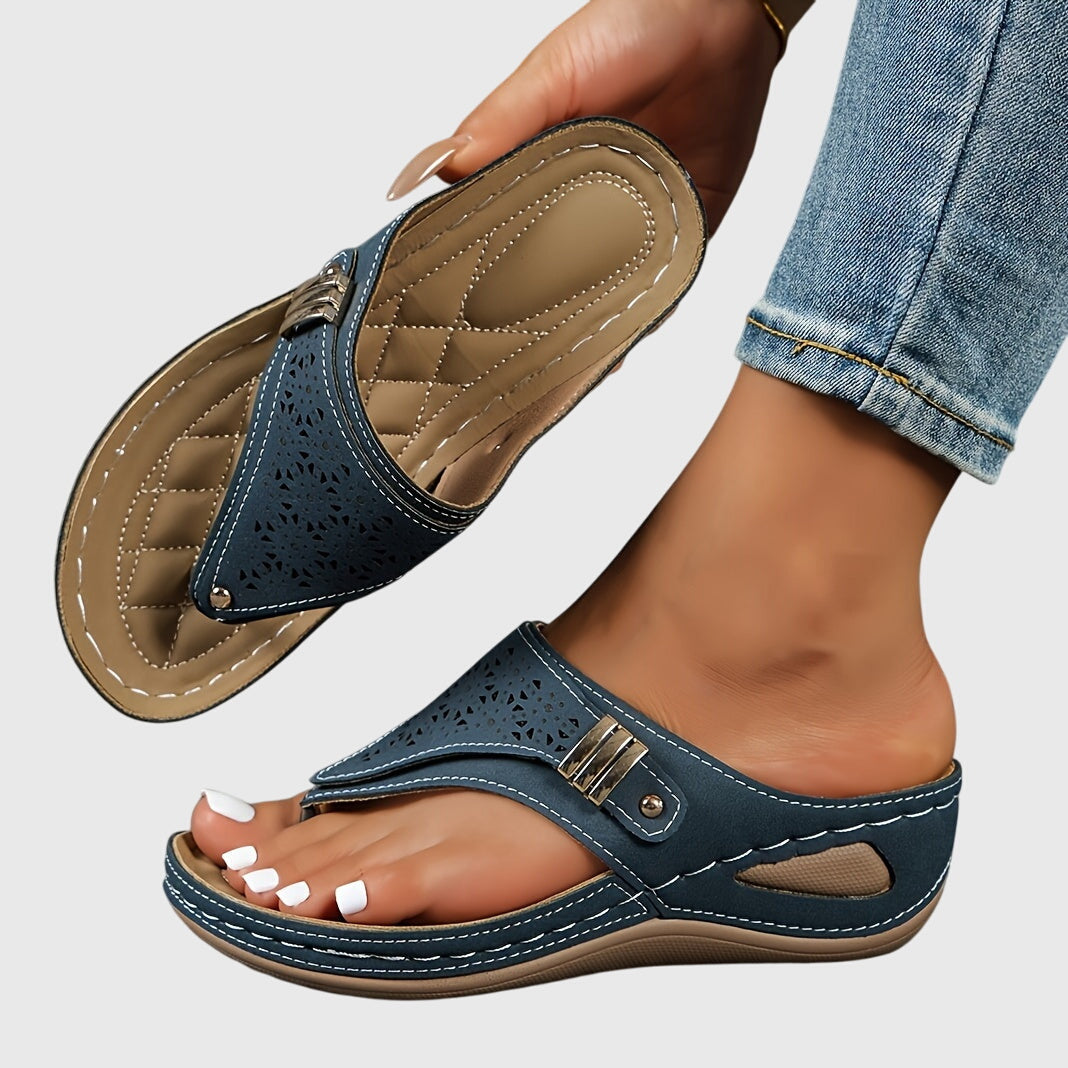Women's Sandals with Beaded Anklet for Summer Outings