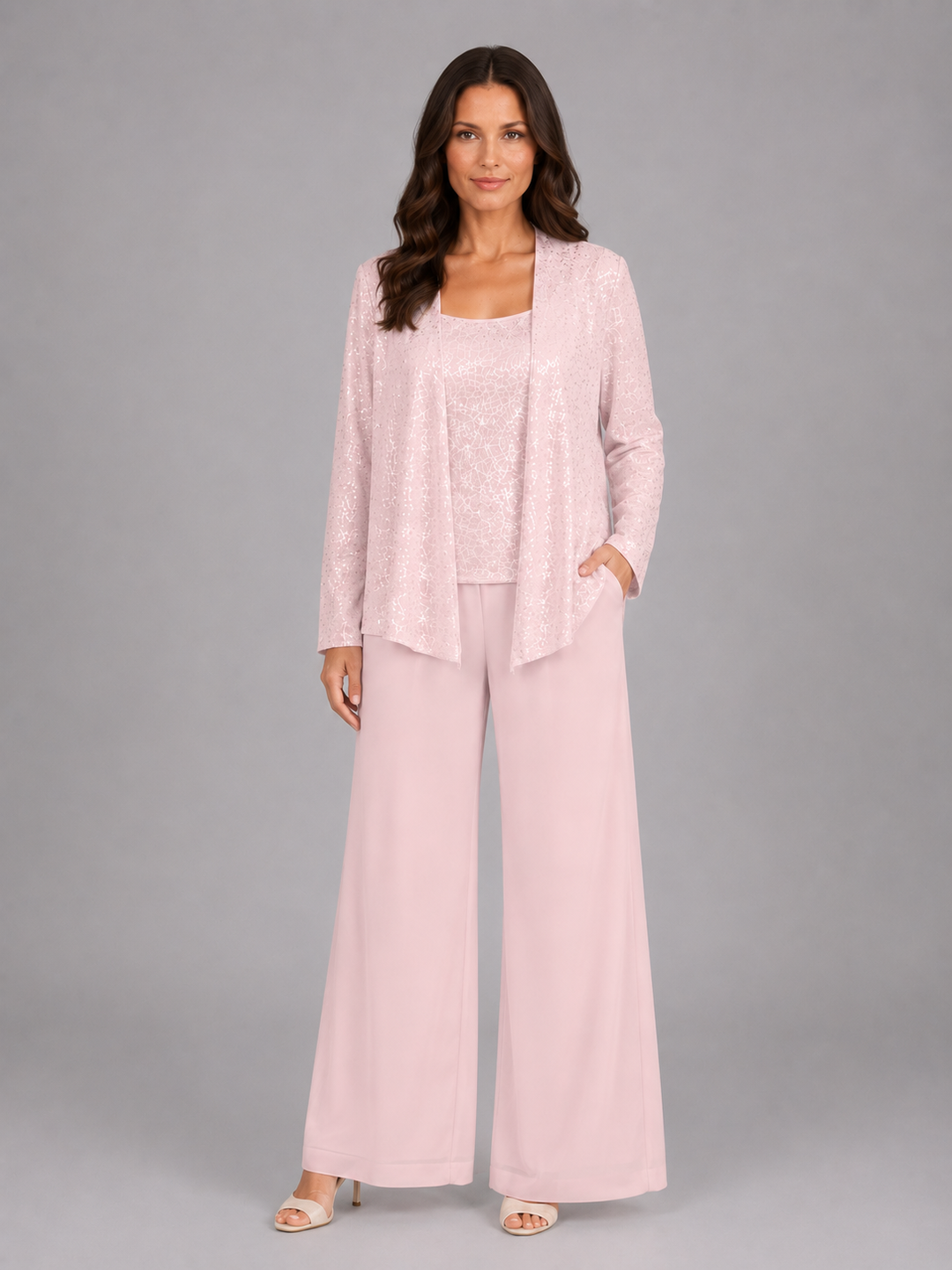 Women’s Sequin Three-Piece Co-ord with Jacket