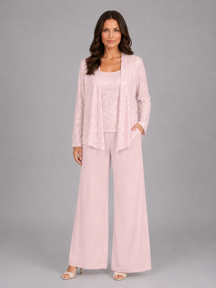 Women’s Sequin Three-Piece Co-ord with Jacket