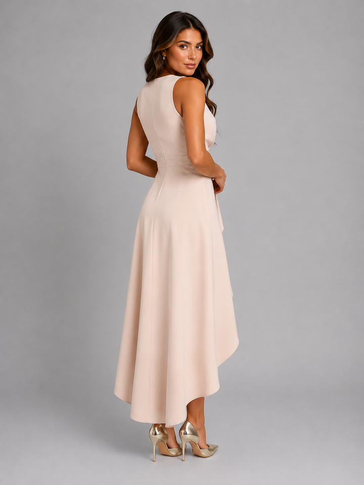 Women’s Sleeveless V-Neck Wrap Maxi with Hem