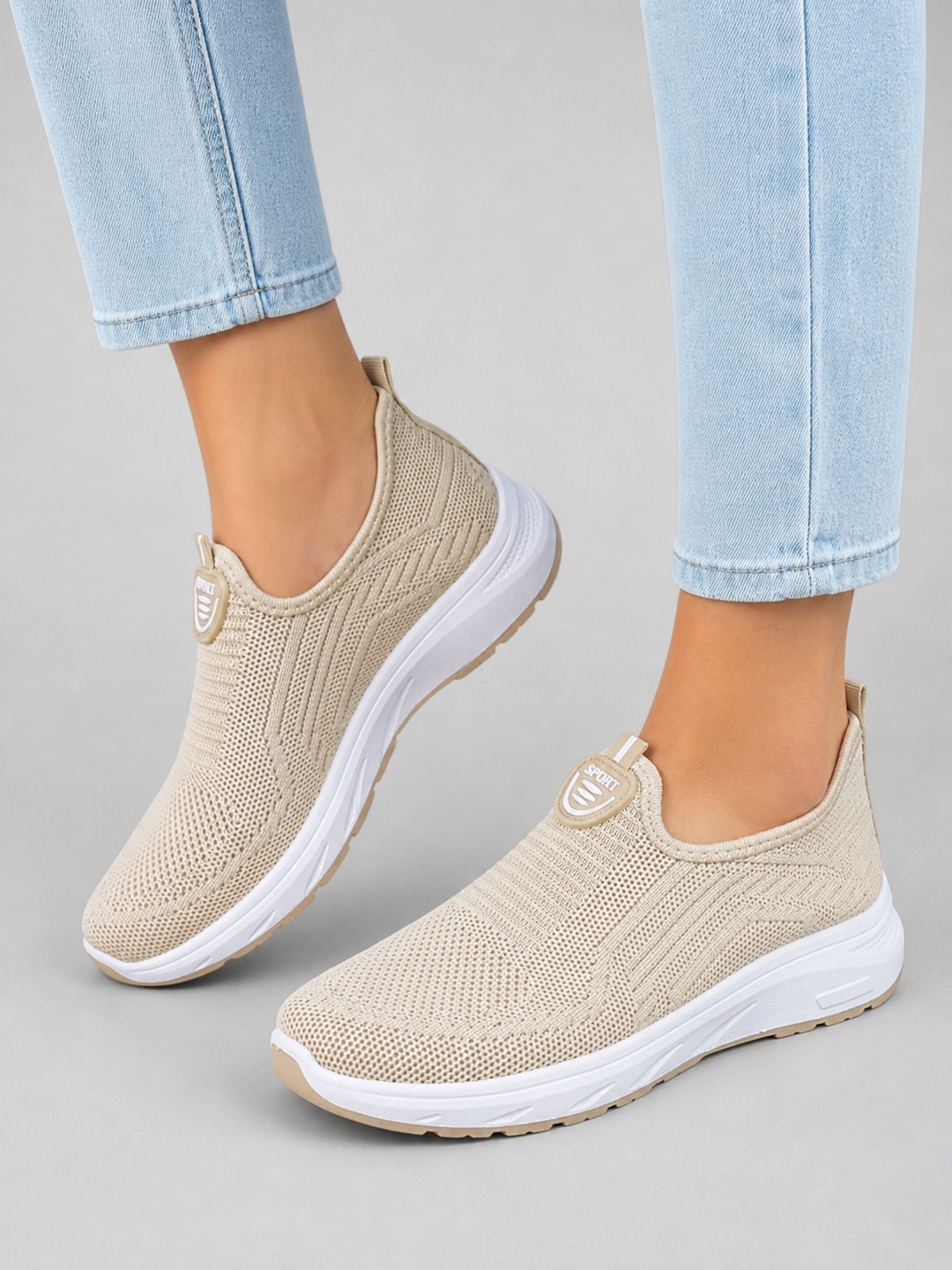 Women’s Slip-On Trainers with Breathable Upper
