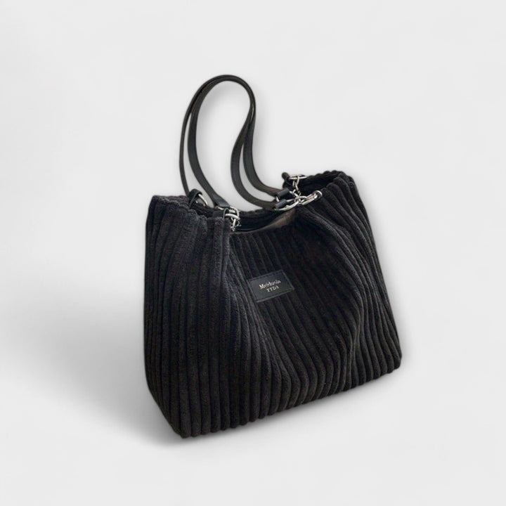 Women's Soft Cord Shoulder Bag with Adjustable Strap Daily