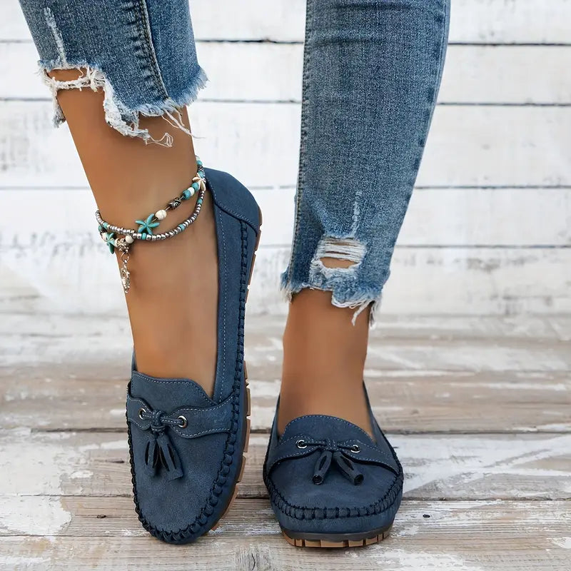 Women's Soft Moccasins with Cushioned Insole for Comfort