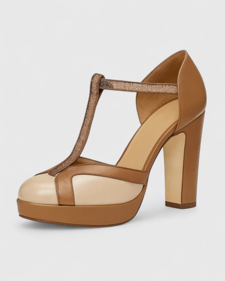Women's Sophisticated Heels with T-strap for Day-to-Night