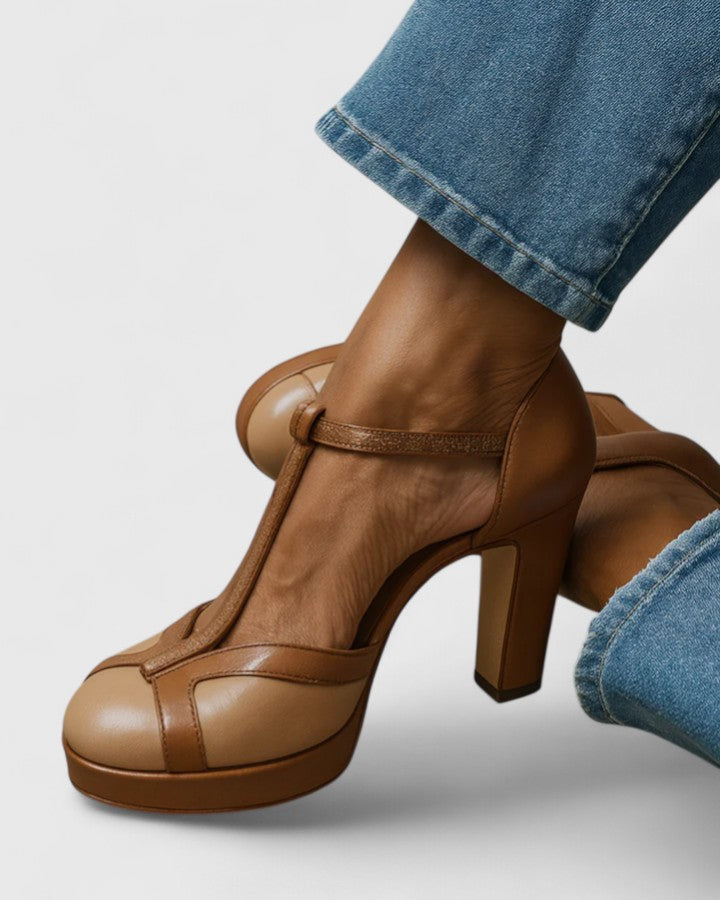 Women's Sophisticated Heels with T-strap for Day-to-Night
