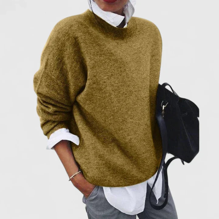 Women's Sophisticated Jumper with Relaxed Fit for Autumn