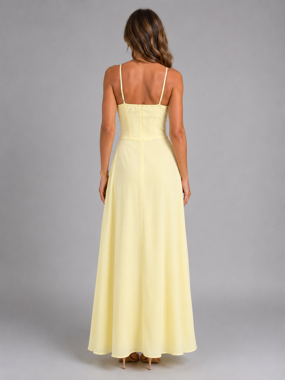 Women’s Strappy Maxi Dress with Flowing Silhouette