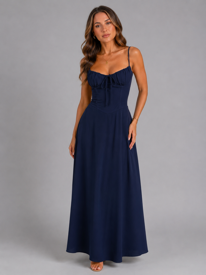 Women’s Strappy Maxi Dress with Flowing Silhouette