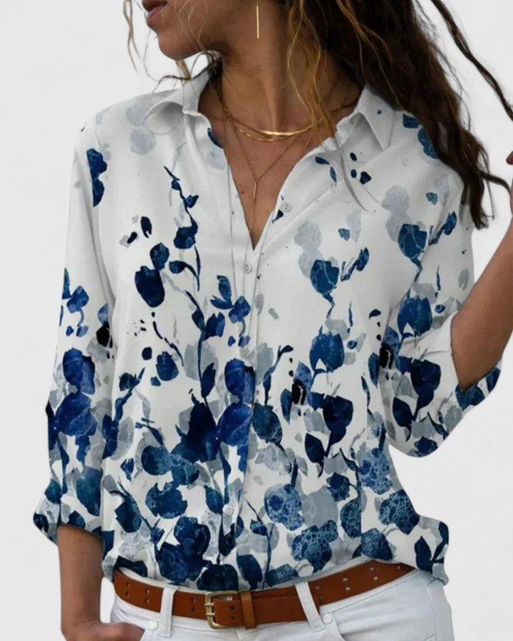 Women's Striped Blouse with Lightweight Fit for Summer