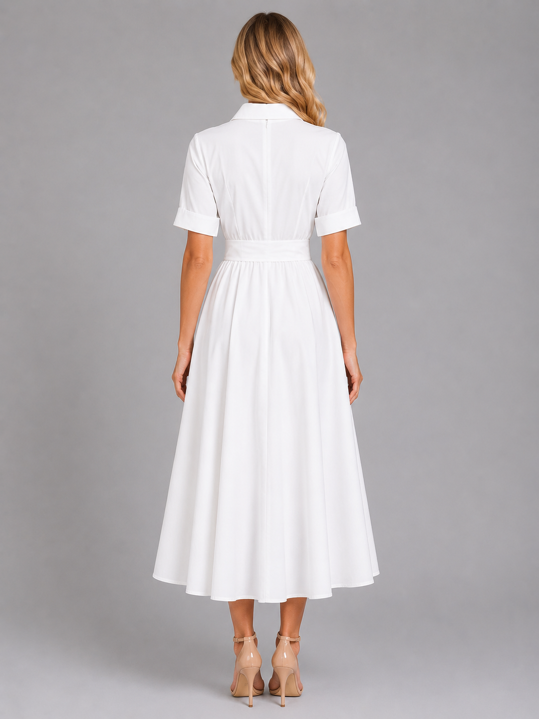 Women’s Striped Maxi Dress with Tie Waist