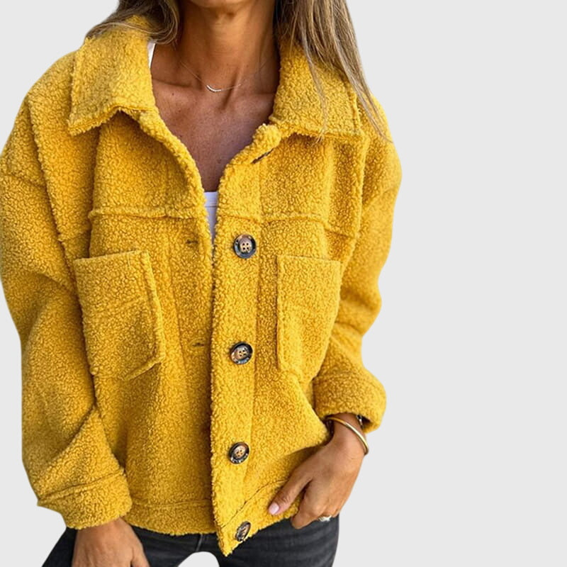 Women's Stylish Jacket with Pockets for Autumn Wear