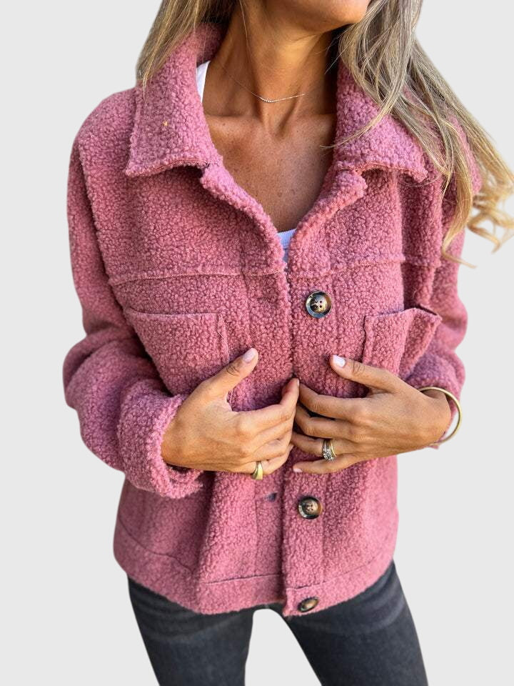 Women's Stylish Jacket with Pockets for Autumn Wear