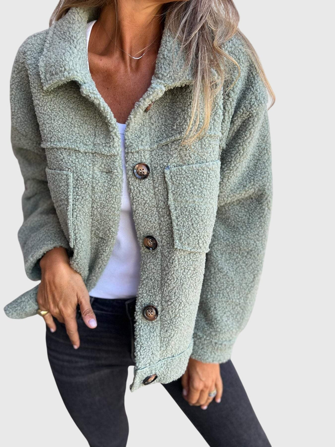Women's Stylish Jacket with Pockets for Autumn Wear
