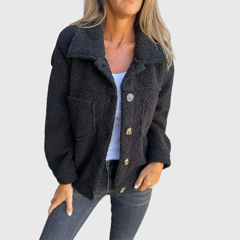 Women's Stylish Jacket with Pockets for Autumn Wear