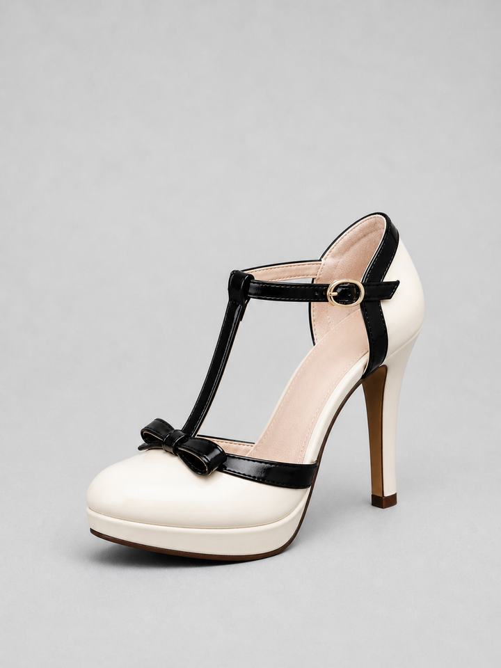 Women’s T-Bar Platform Heels with Ankle Strap