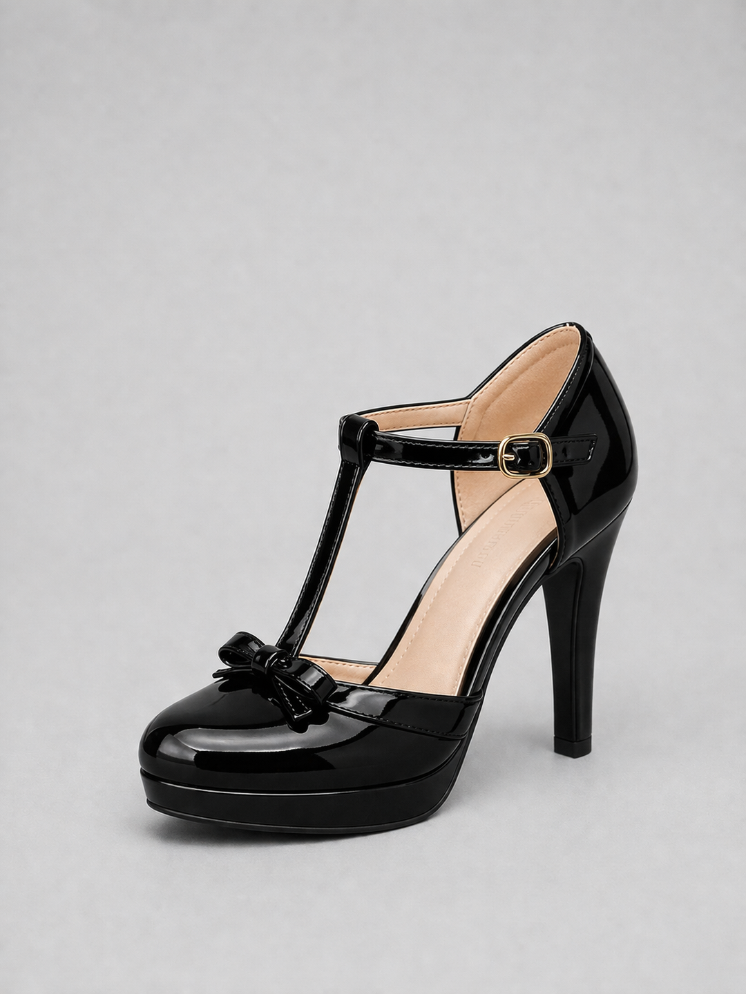 Women’s T-Bar Platform Heels with Ankle Strap